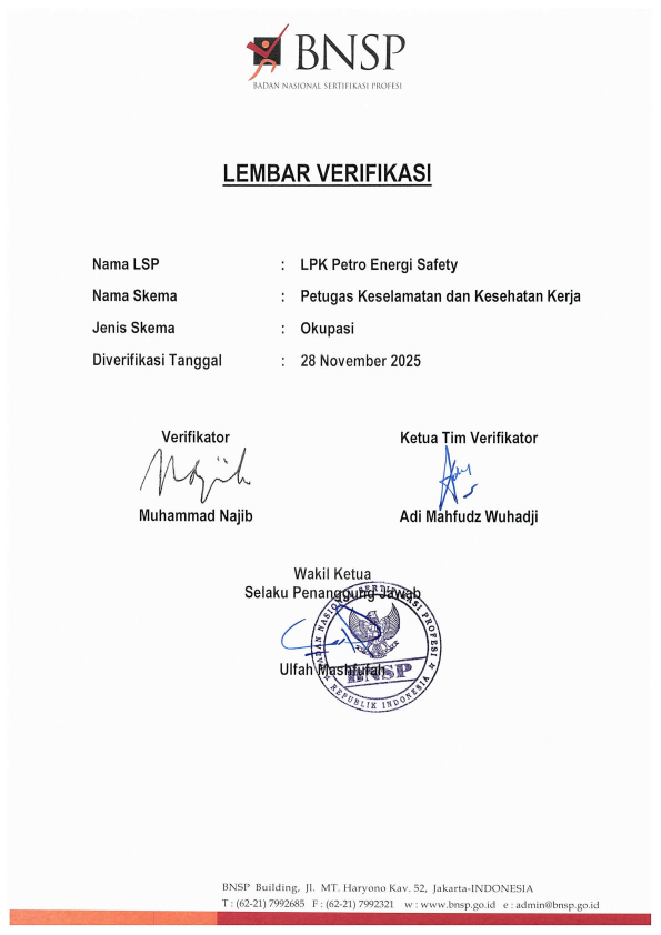 PETUGAS KESELAMATAN DAN KESEHATAN KERJA